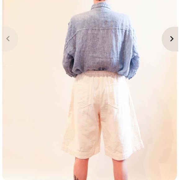 CP Shades Rooney Striped Cotton Blouse Sz M/L Boxy PRISTINE Price firm! - Picture 8 of 14